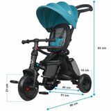 Coccolle Otroški tricikel Alegra Turquoise tide | Shoptok.si