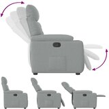vidaXL Naslonjač od tkanine svjetlosivi | shoptok.hr
