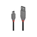 Lindy 36724 USB kabel 3 m USB 2.0 USB A Mini-USB B Črna | Shoptok.si