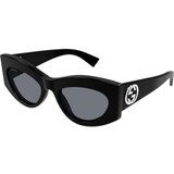 Gucci GG1843S 001 ONE SIZE (53) Črna/Siva Cene