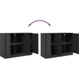  Komoda crna 99 x 39 x 73 cm čelična | shoptok.hr