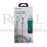  usb kabal fulltech charging FC28 pd lightning 2.2A 20W bela Cene
