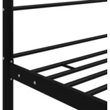  Okvir za krevet s nadstrešnicom crni metalni 140 x 200 cm | shoptok.hr