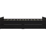  Krevetna konstrukcija Crni hrast 90 x 200 cm Konstruirano drvo | shoptok.hr