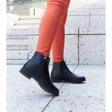 Gemre Black insulated flat ankle boots Paien | Eponuda.ba