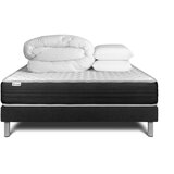 VITALIT Kompletni paket za posteljo - Vzmetnica 140x200 cm + Vzmetnica z letvami (komplet) + 2 vzglavnika + Prevleka - Vitalmemo One, (21614356) | Shoptok.si