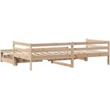  Dnevni krevet na razvlačenje s ladicama bez madraca 90 x 190 cm | shoptok.hr