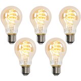 LUEDD Komplet 5 pametnih LED žarnic E27 A60 zlata 4W 270lm 1800-3000K | Shoptok.si