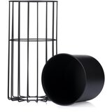 Metalna saksija za cveće LOFT 42x20 cm crna | Eponuda.com