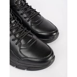Shelvt Men's high insulated ankle boots made of faux leather | ePonuda.com