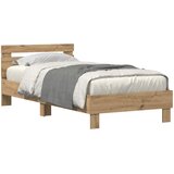  Krevetna konstrukcija Umjetnički hrast 100 x 200 cm | shoptok.hr