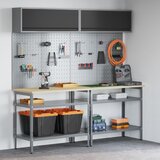 vidaXL set panela za orodja Set 8 Črna in siva Jeklo | Shoptok.si
