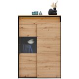 Hom`in visoka komoda, hrast artisan, črna | Shoptok.si