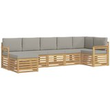  Set vanjskih sofa 6 pcs Bijela i svijetlosiva | Eponuda.ba