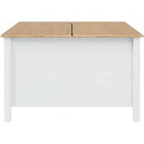  Klubska miza HILL Bela in medena rjava 79.5 x 79.5 x 49 cm, (5000295549) | Shoptok.si