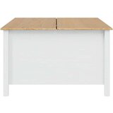  Stolić za kavu s ladicama Bijela i medeno smeđa 79.5 x 79.5 x 49 cm - Bijela i medeno smeđa | shoptok.hr