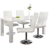 MID.YOU JEDILNA MIZA, bela, visoki sijaj | Shoptok.si
