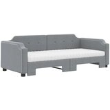  Dnevni krevet na razvlačenje svjetlosivi 80 x 200 cm od tkanine | shoptok.hr