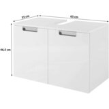 MID.YOU Omarica Za Pod Umivalnik Mars, Bela | Shoptok.si