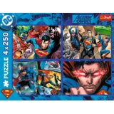 Puzzle 4x250 - Superman's Courage - Warner Superman Trefl 13340 | shoptok.hr