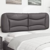  Jastuk za uzglavlje Hvar sivi 160 cm od umjetne kože | shoptok.hr