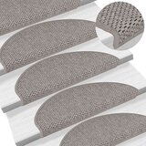  Samoljepljivi otirači za stepenice 30 kom 65x21x4 cm srebrni | shoptok.hr
