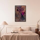  Slika - Honey Abstraction (1 Part) Vertical 80x120 U crnom drvenom okviru | shoptok.hr