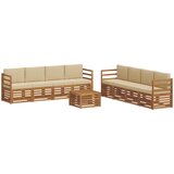  Set vanjskih sofa 9 kom. Prirodna i bež | shoptok.hr