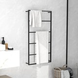 vidaXL Stalak za ručnike crni 60 x 10 x 116 cm čelični cijene