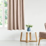  Curtain MILANA color powder pink style classic golden gold metal eyelets chenille 220x245 HOMEDE | shoptok.hr