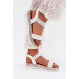 Boto Women's Sandals With Weaving On Decorated Platform White Velara | ePonuda.com