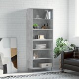vidaXL Visoka komoda siva betona 69 5x32 5x180 cm konstruirano drvo Cijene
