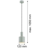  Argon 4217 - Luster na sajli SINES 1xE27/15W/230V, prečnik 12 cm, zelene boje | Eponuda.com