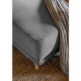Miuform Siva sklopiva kutna garnitura od samta (s desnim kutom/u obliku slova "U") Lazy Lukka – | shoptok.hr