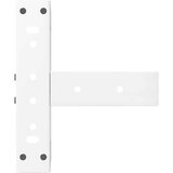  Noge za stolić T-oblika 2 kom bijele 28x25x(42-43) cm čelik | shoptok.hr
