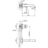Rosan Gee.O uzidna baterija za lavabo sa izlivom 170mm JG31401
