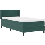 vidaXL Box Spring postelja z vzmetnico temno zelena 90x200 cm žamet | Shoptok.si