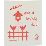 OWOSCHFETZN Gobasta krpa "Križni šiv" - Wisch you a lovely day! | Shoptok.si