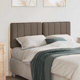  Tapecirani uzglavlje Smeđa i taupe 120 cm Čvrsto borovo drvo | shoptok.hr