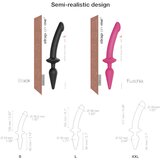 Strap-On-Me / Swith Semi-Realistic L - 2u1 silikonski dildo (ružičasti) | shoptok.hr