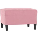  Fotelja s tabureom ružičasta 60 cm baršunasta | shoptok.hr