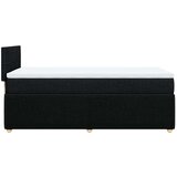 vidaXL Box spring postelja z vzmetnico črna 100x200 cm blago | Shoptok.si