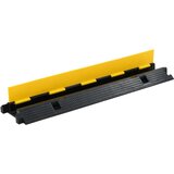 vidaXL Podna zaštita za kabele most s 1 kanalom od gume 100 cm | shoptok.hr
