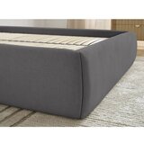 Bobochic Paris Temno siva oblazinjena zakonska postelja s prostorom za shranjevanje/brez vzglavja z letvenim dnom 180x200 cm Inera – | Shoptok.si