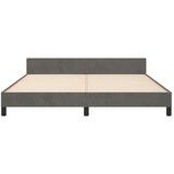  Posteljni okvir z vzglavjem temno siv 160x200 cm žamet, (20788581) | Shoptok.si