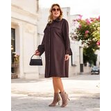 Resti Women's fabric dress with buttons PLUS SIZE | Shoptok.si