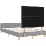  Krevetna konstrukcija Svjetlosiva 120 x 190 cm tkanina | shoptok.hr