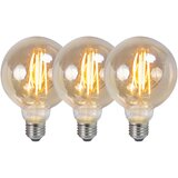 LUEDD Komplet 3 E27 zatemnjenih LED sijalk G95 dim 5W 380 lm 2200K Cene