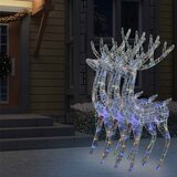  XXL akrilni božićni sobovi 250 LED 3 kom 180 cm šareni | shoptok.hr