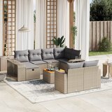  11-dijelni set vrtnih sofa od poliratana s jastucima bež | shoptok.hr